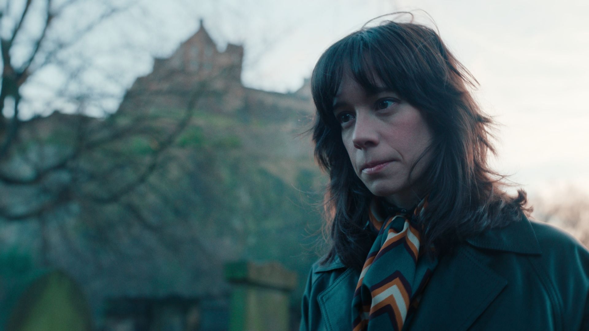 Chloe Pirrie seen as Merritt Lingard in Dept. Q (Image via Tudum by Netflix)